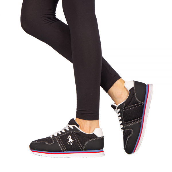 Γυναικεία αθλητικά παπούτσια   Corny μαύρα, 4 - Kalapod.gr